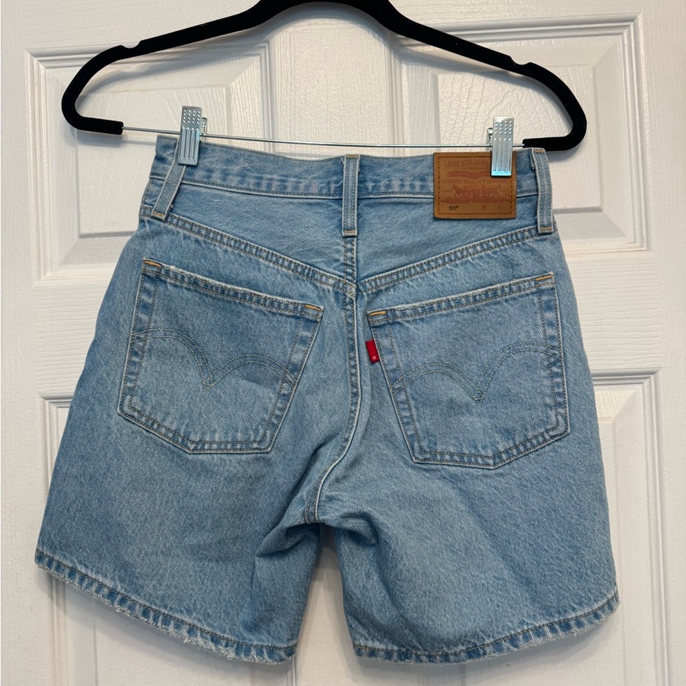 Levi's 501 Mid Thigh Denim Shorts